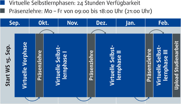 semi-virtuell studieren Semi-virtuelles Studium
